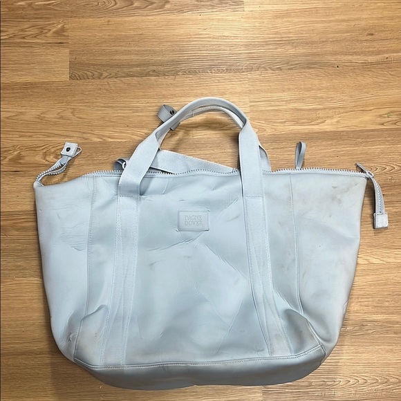 DAGNE DOVER light blue neoprene Landon carryall - Picture 1 of 6